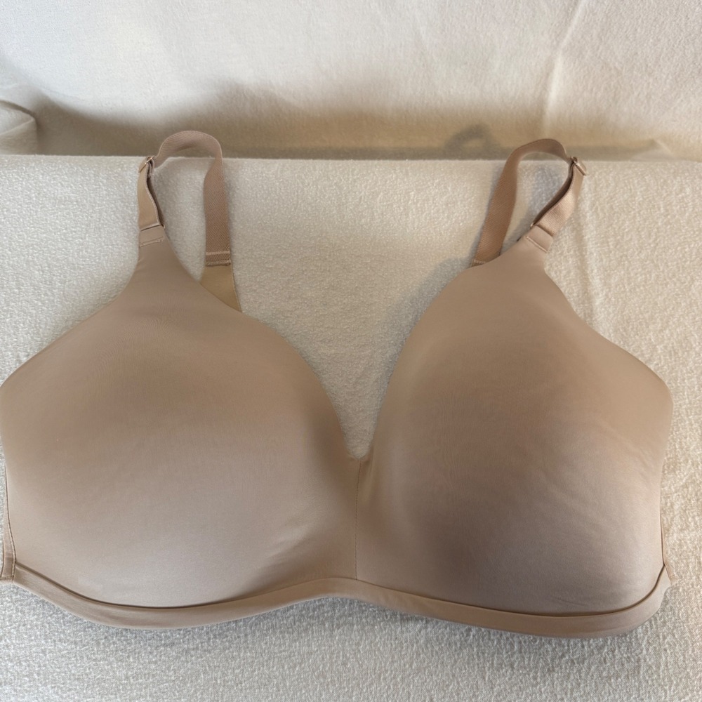 Soma Vanishing 360 Wireless Bra Nude Beige Full Coverage 38DD 570267781‎